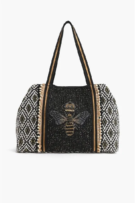 AB22593 Queen Bee Beaded Tote