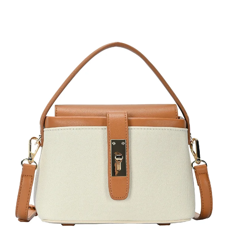 BGW6567 Melanie Twist Lock Satchel/Crossbody Bag