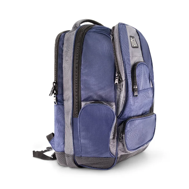 Big Easy Water Resistant 17" FŪL Backpack Navy Grey