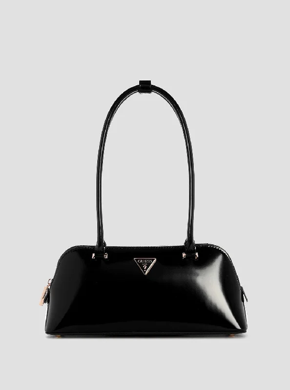 Black Arnela Shoulder Satchel Bag