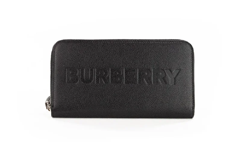 Burberry Elmore  Embossed Logo Leather Continental Clutch Women's Wallet