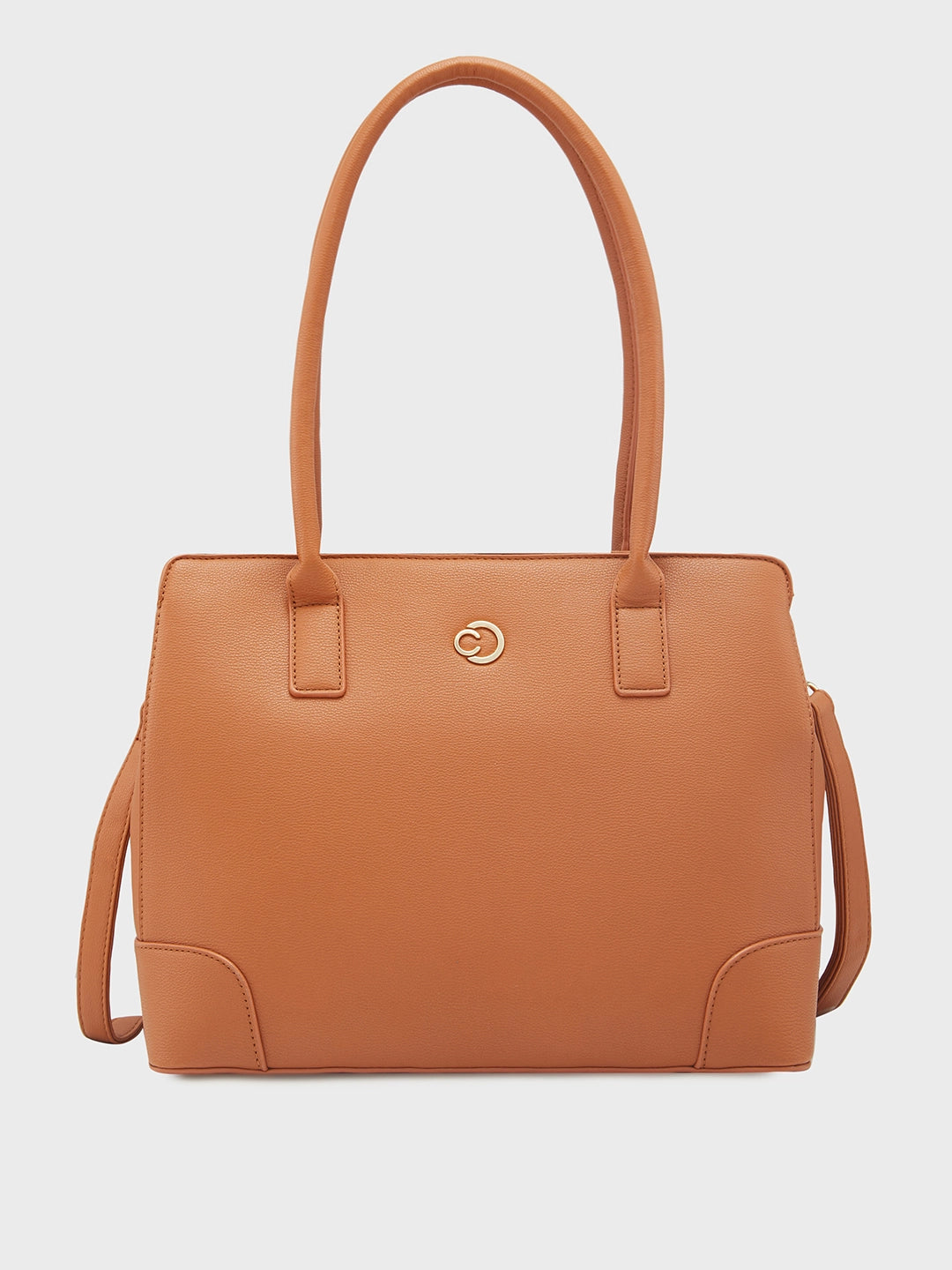 Caprese Milan Satchel Medium Tan