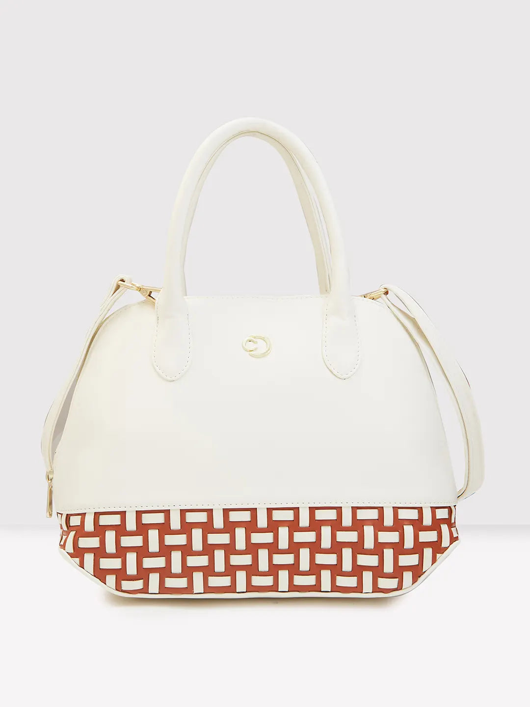 Caprese Zeta Satchel Medium Vanilla