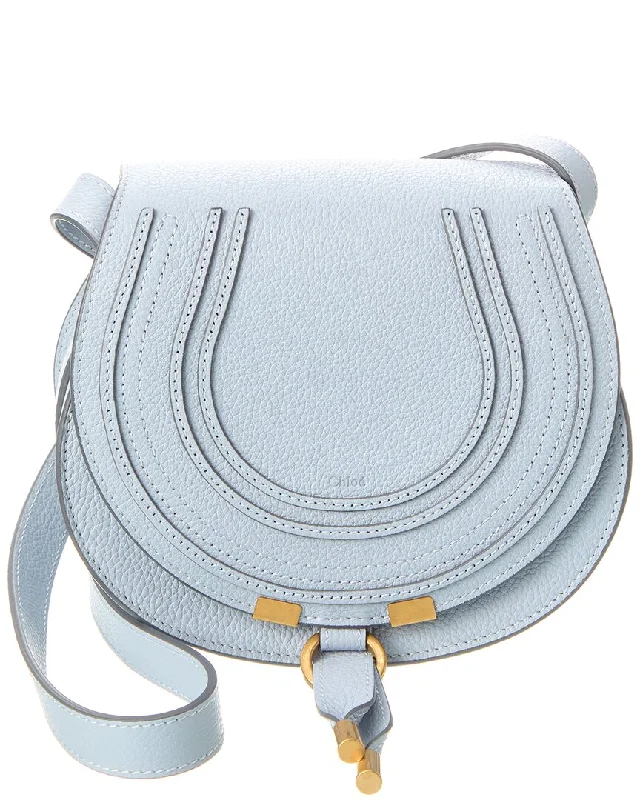 Chloé Marcie Small Leather Saddle Bag