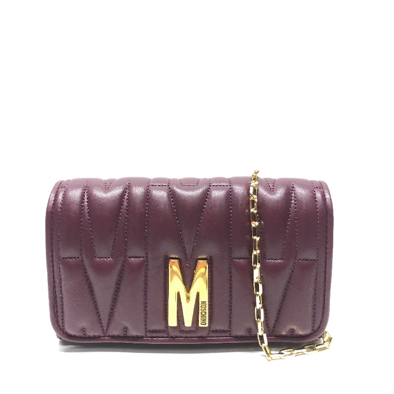 Clutch Luxury Designer By Moschino, Size: Small