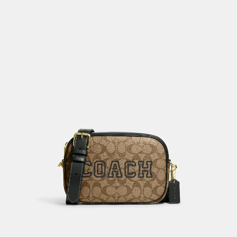 Coach Outlet Jamie Camera Bag In Signature Canvas With Varsity Motif