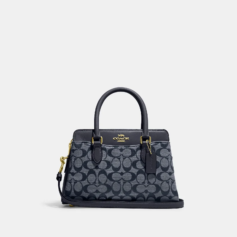 Coach Outlet Mini Darcie Carryall In Signature Chambray