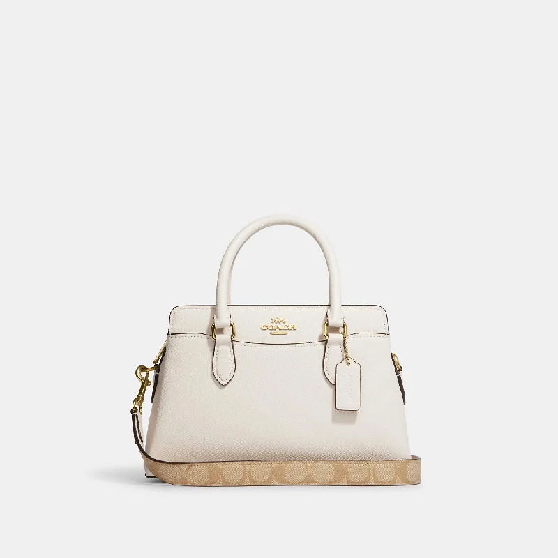 Coach Outlet Mini Darcie Carryall With Signature Canvas Detail