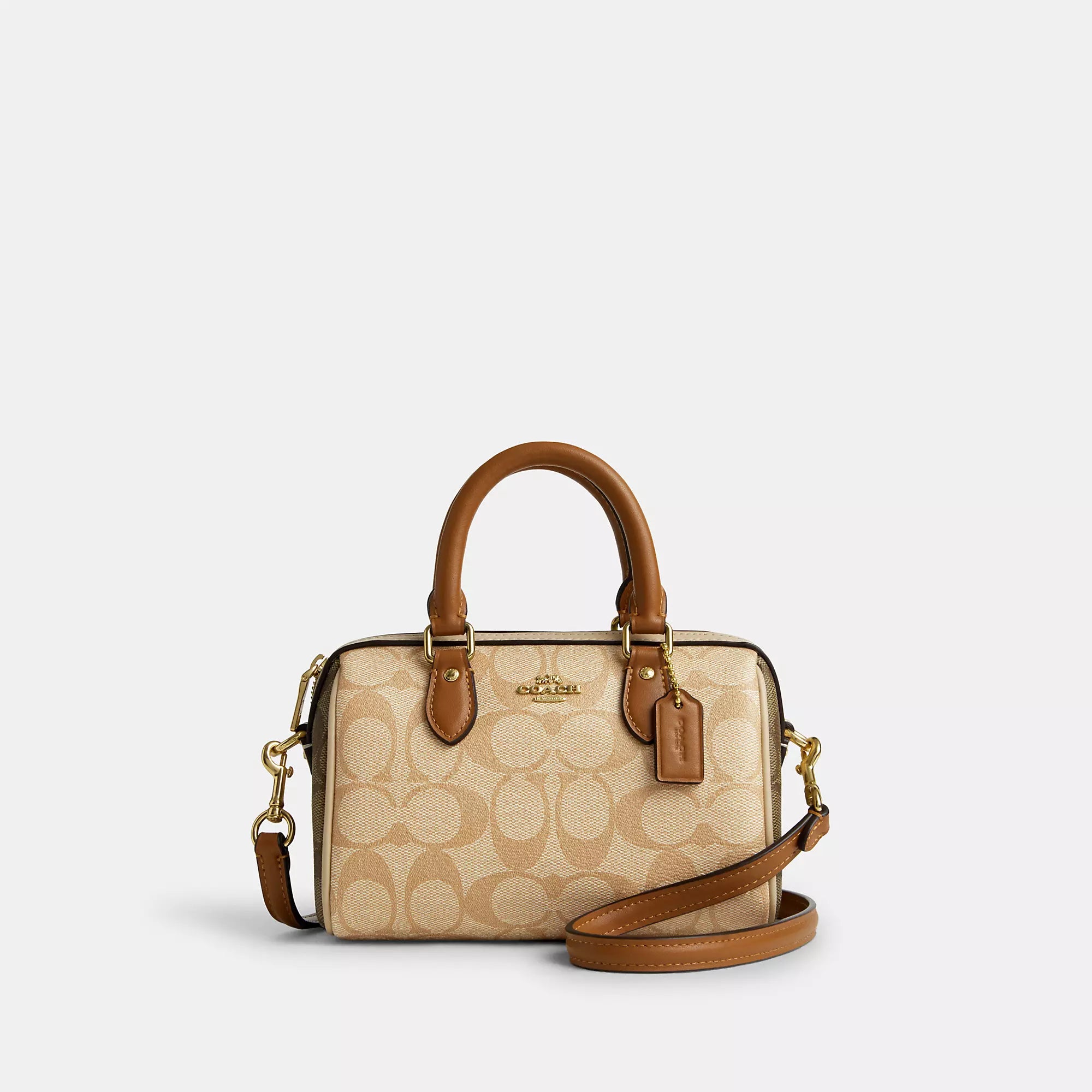 Coach Outlet Mini Rowan Crossbody In Blocked Signature Canvas