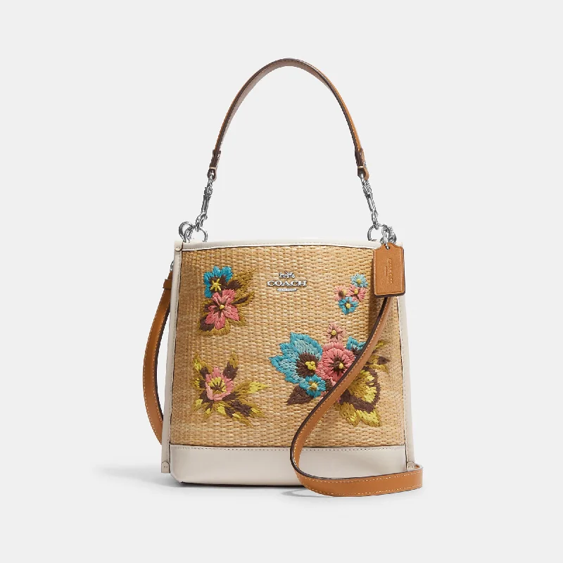 Coach Outlet Mollie Bucket Bag 22 With Floral Embroidery