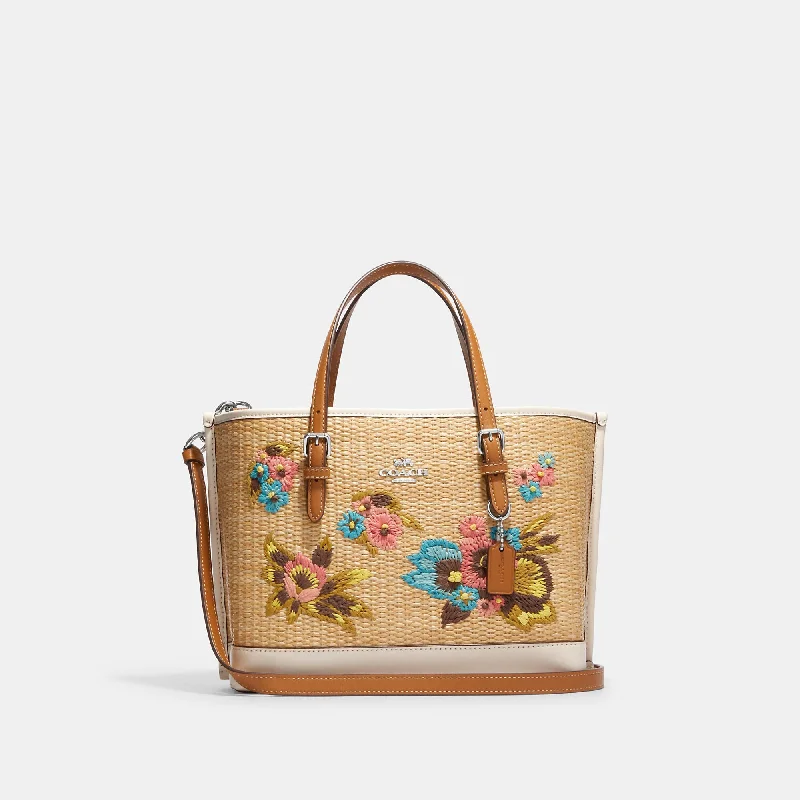 Coach Outlet Mollie Tote 25 With Floral Embroidery