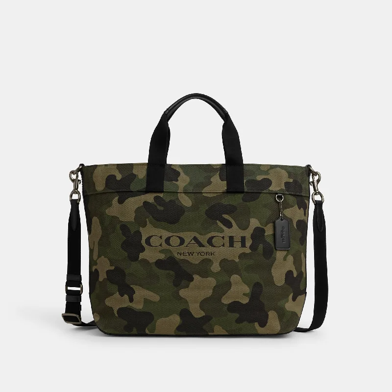 Coach Outlet Tote 38 With Camo Print