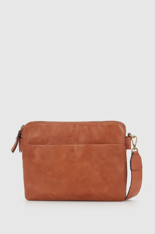 Bronte Leather Slim Crossbody Bag