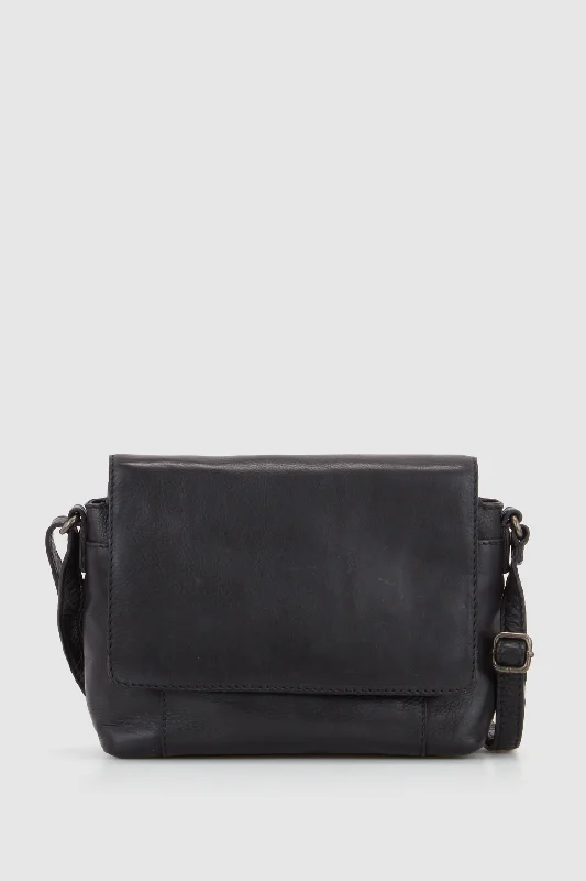 Clio Leather Flap Crossbody Bag