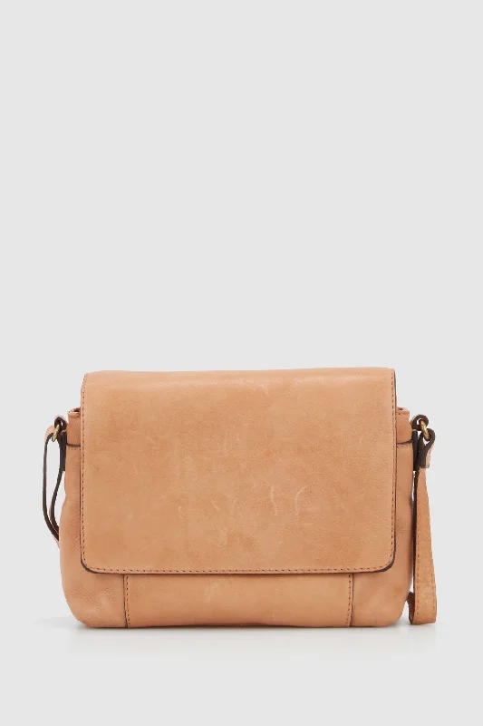 Clio Leather Flap Crossbody Bag