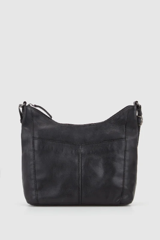 Clio Leather Scoop Crossbody Bag