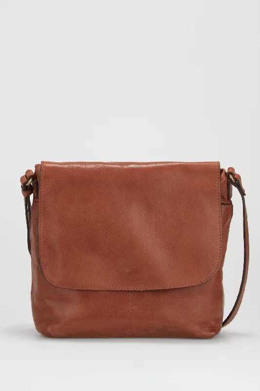 Maya Leather Flap Crossbody Bag