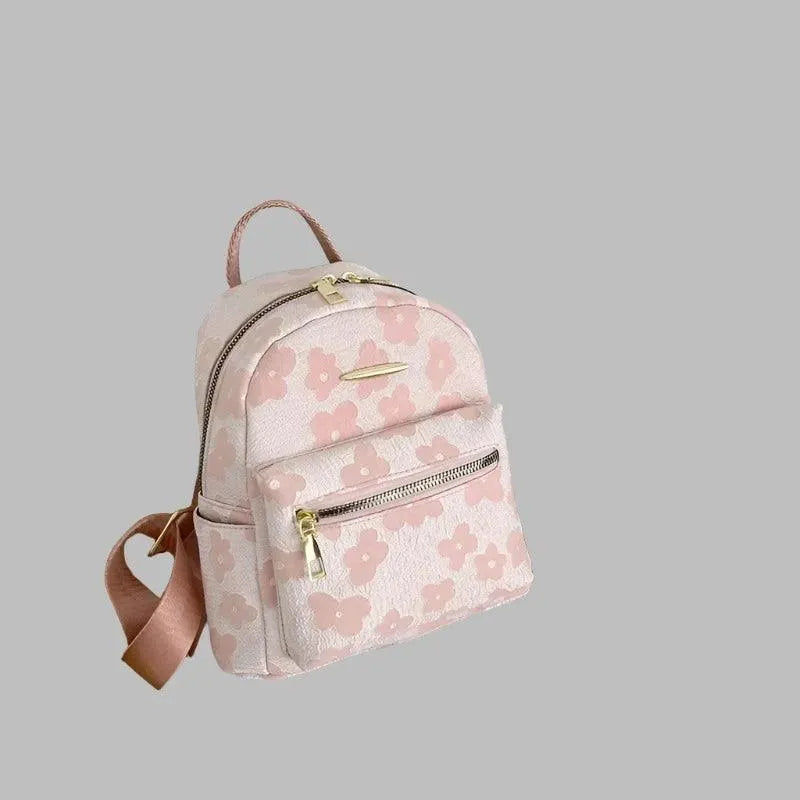 Flower Print Mini Backpack for Women