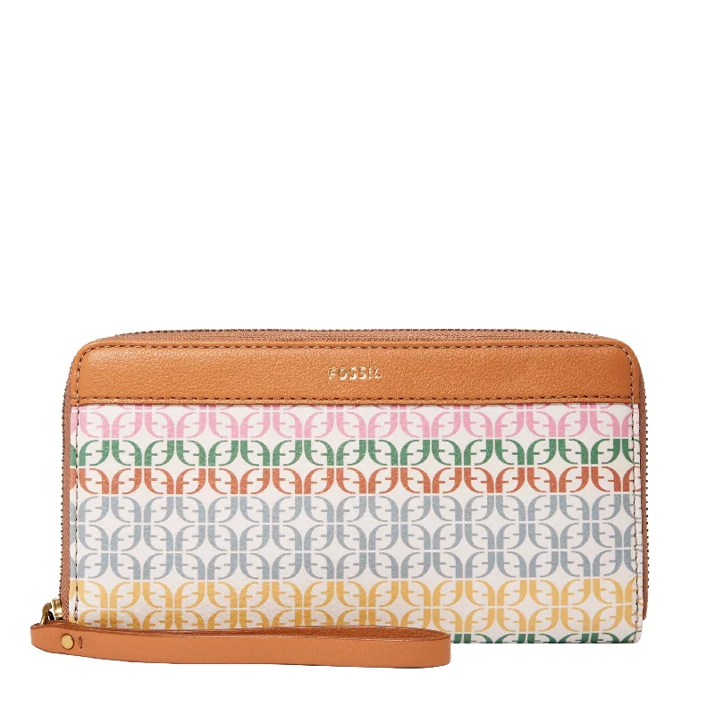 Fossil Women's Jori Printed PVC Zip Clutch