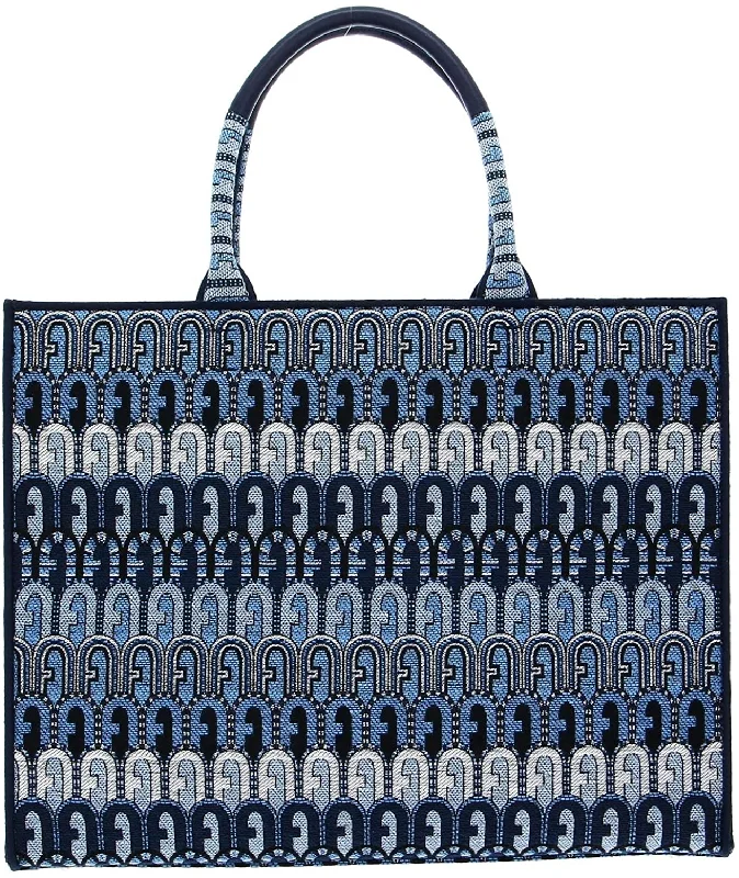 Furla Opportunity Large Tote Toni Blue Denim One Size