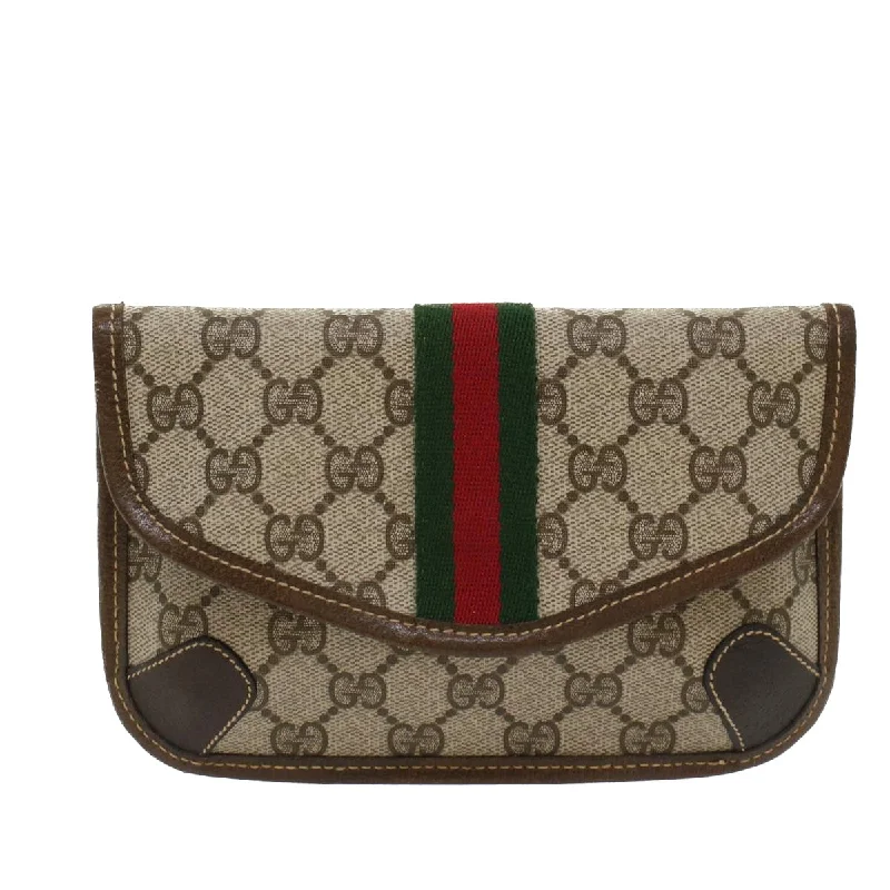 Gucci Gg Canvas  Canvas Clutch Bag (Pre-Owned)