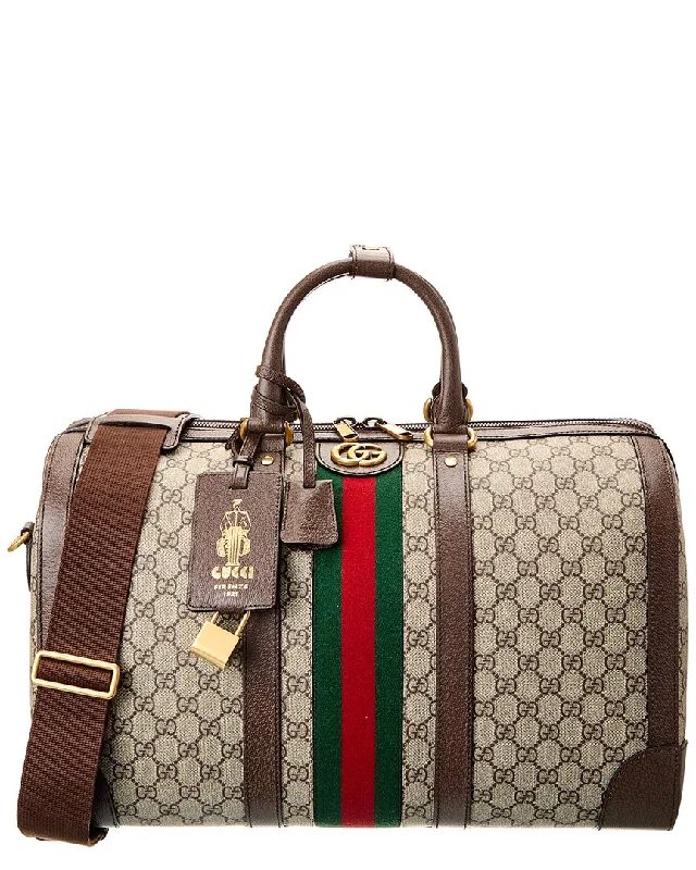 Gucci Savoy Medium GG Supreme Canvas & Leather Satchel