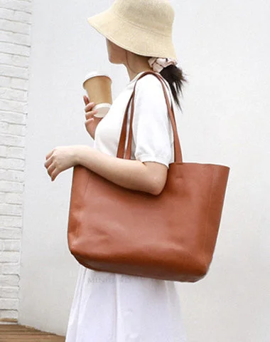 Handmade Leather Handbag Tote Bag Shopper Bags Shoulder Bags Purse For Women