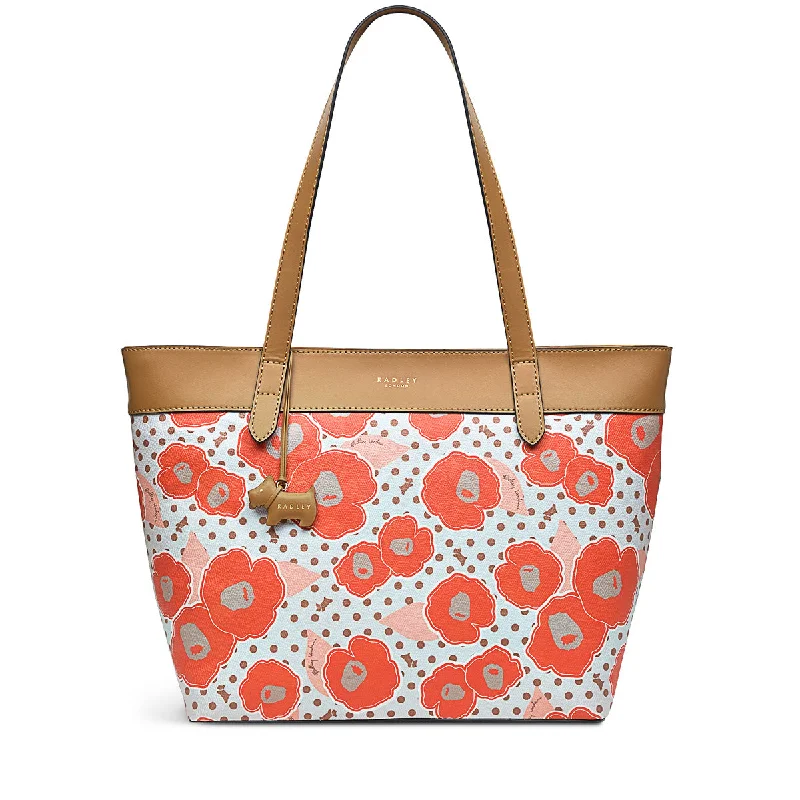 Heritage Hollyhock Responsible - Large Ziptop Tote