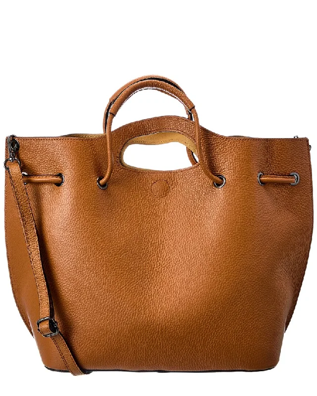 Italian Leather Top Handle Bag