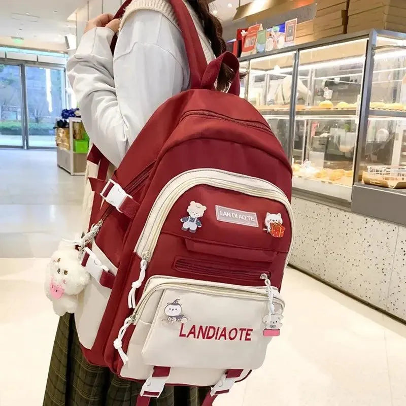 Kawaii Nylon Laptop Backpack