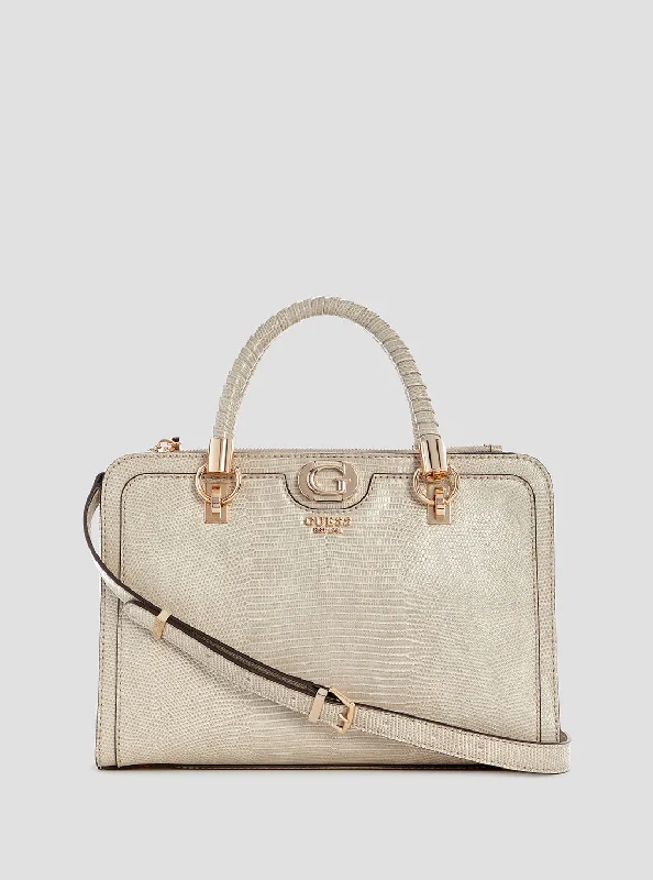 Taupe Orlina Satchel Bag