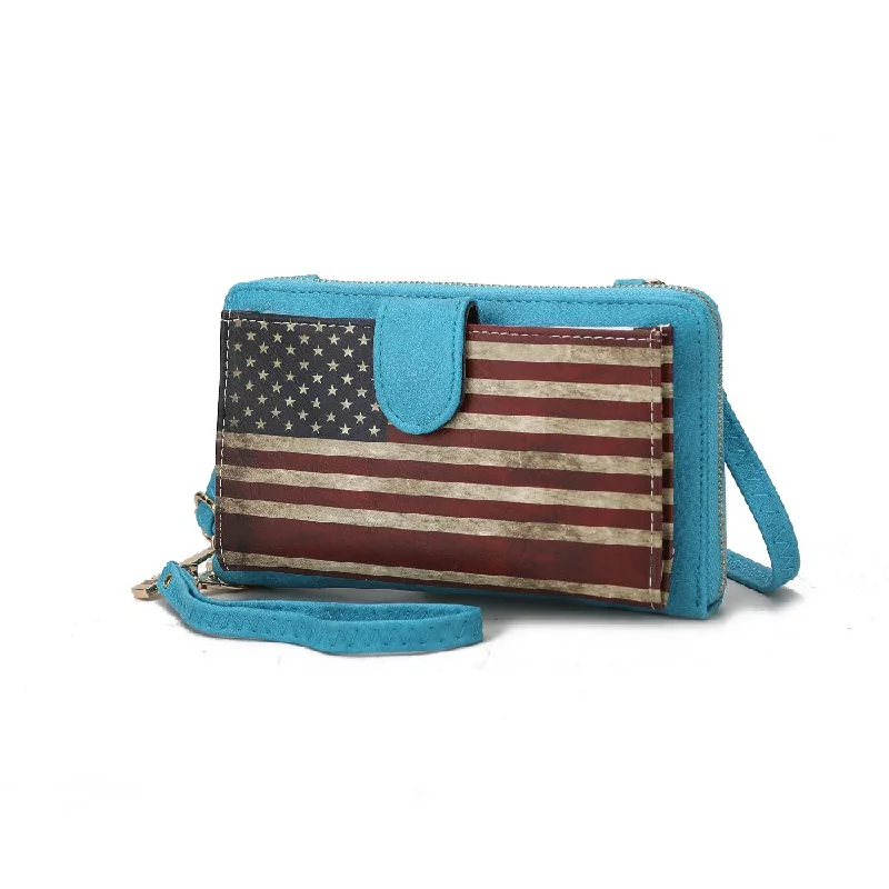 Kiara Smartphone and Wallet Convertible FLAG Crossbody Bag