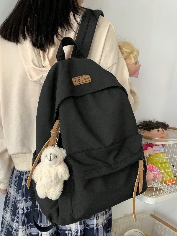 Large Capacity Solid Classic Backpack