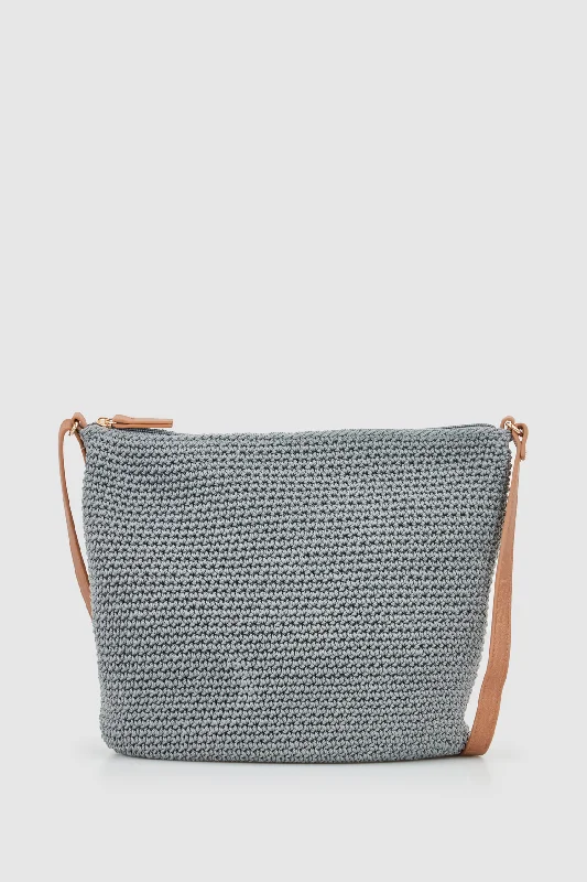 Rayon Crochet Crossbody Bag