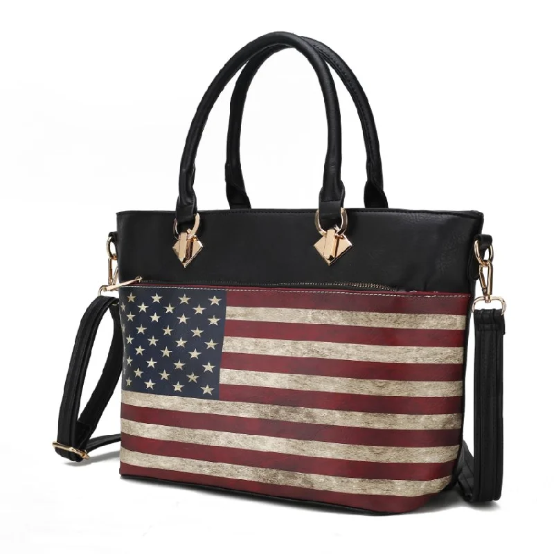 Lilian Vegan Leather Women’s FLAG Tote Bag