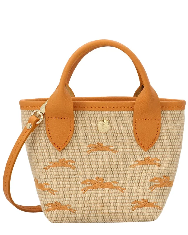 Longchamp Le Panier Pliage XS Canvas Basket Bag