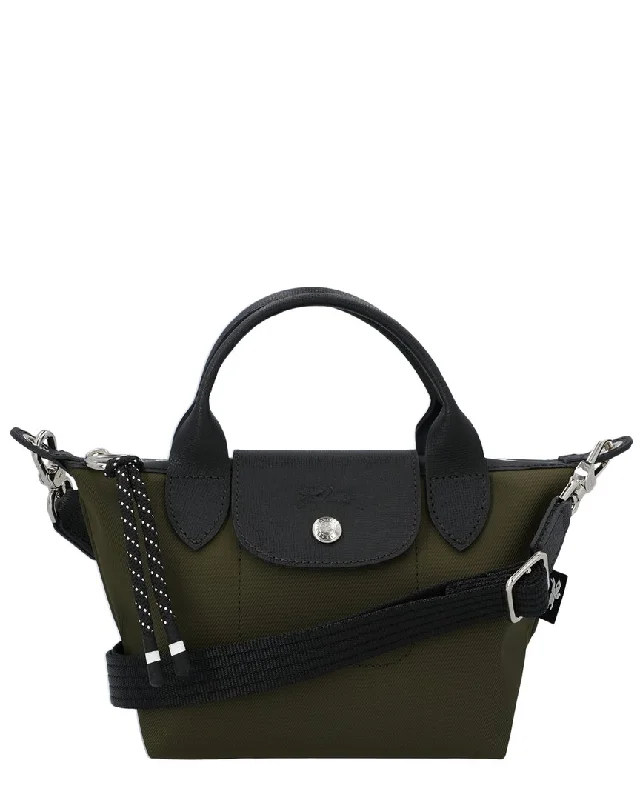 Longchamp Le Pliage Energy XS Top Handle Canvas & Leather Bag