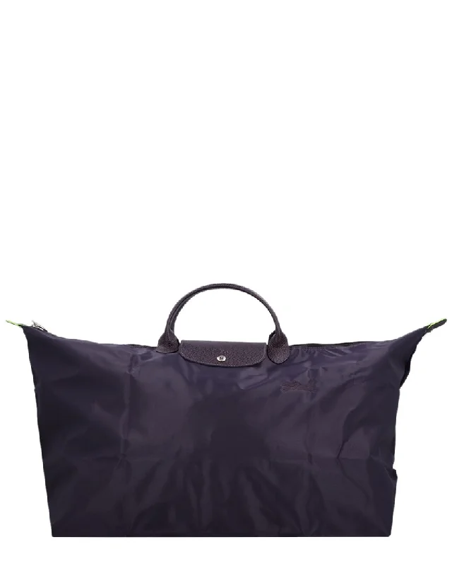 Longchamp Le Pliage Medium Canvas & Leather Travel Bag