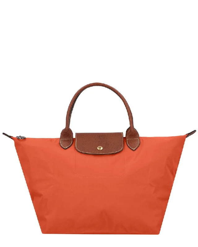 Longchamp Le Pliage Original Medium Canvas & Leather Tote