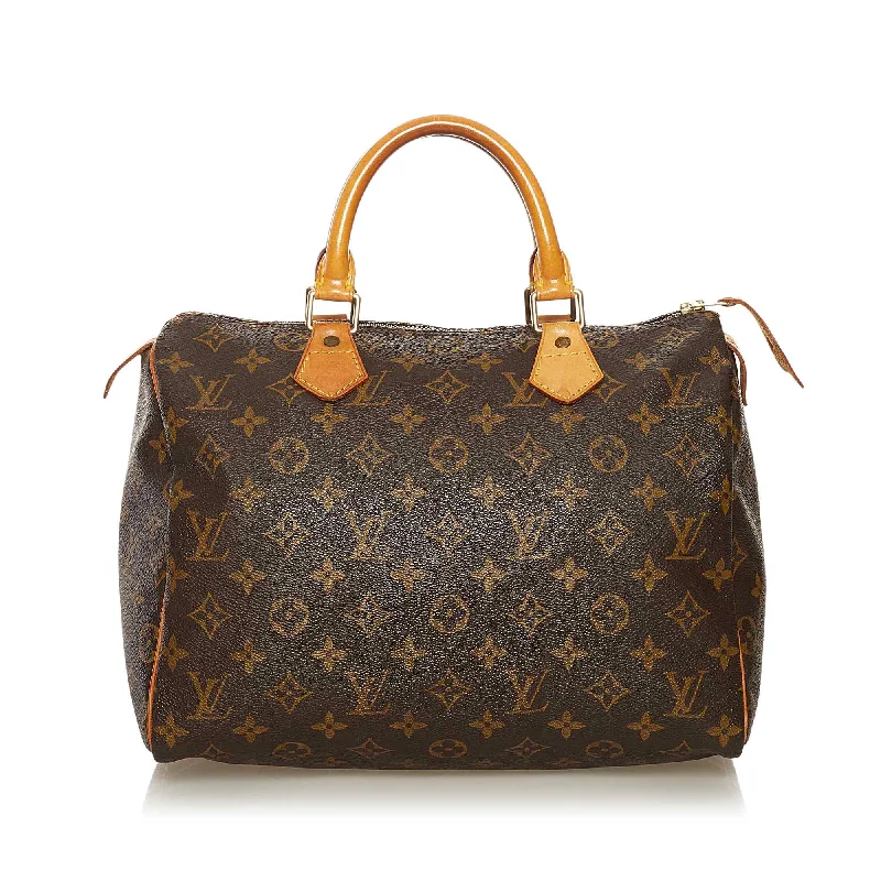 Louis Vuitton Monogram Speedy 30 Canvas Boston Bag