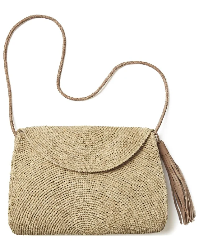 Mar Y Sol Leah Raffia Shoulder Bag