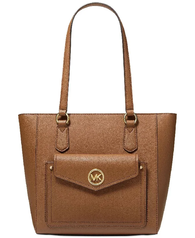 Michael Kors Joe Jet Set Top Zip Leather Tote ag