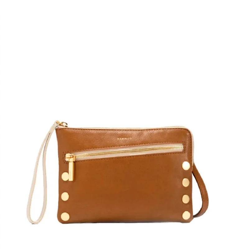 Nash Small Crossbody / Wristlet In Cafe Au Lait