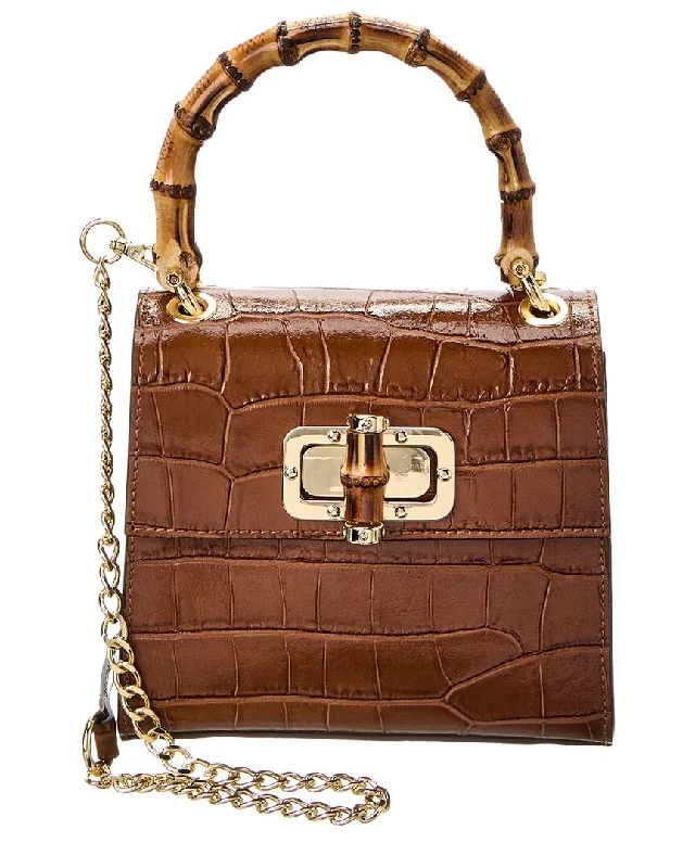 Persaman New York #1029 Leather Top Handle Leather Satchel