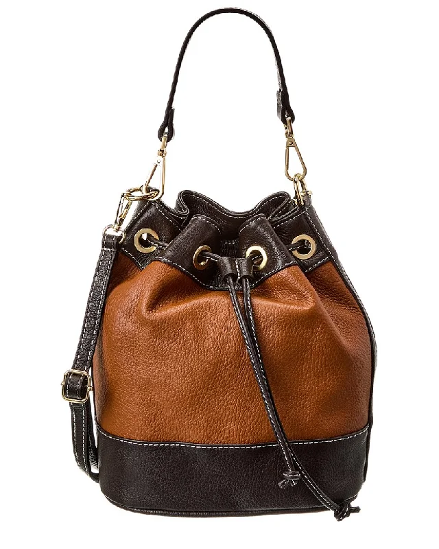 Persaman New York #1170 Suede & Leather Bucket Bag