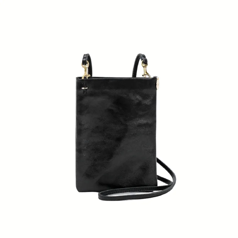 Poche Crossbody Bag In Rustic Black