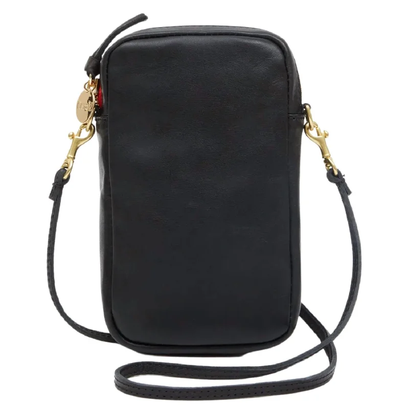 Poche Sportif Leather Bag In Black