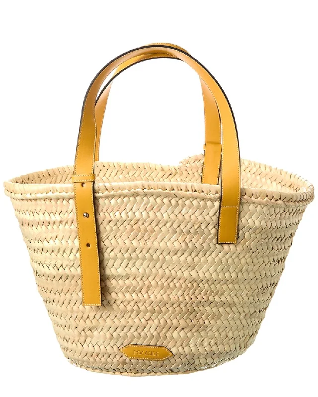 POOLSIDE The Essaouira Medium Straw Tote