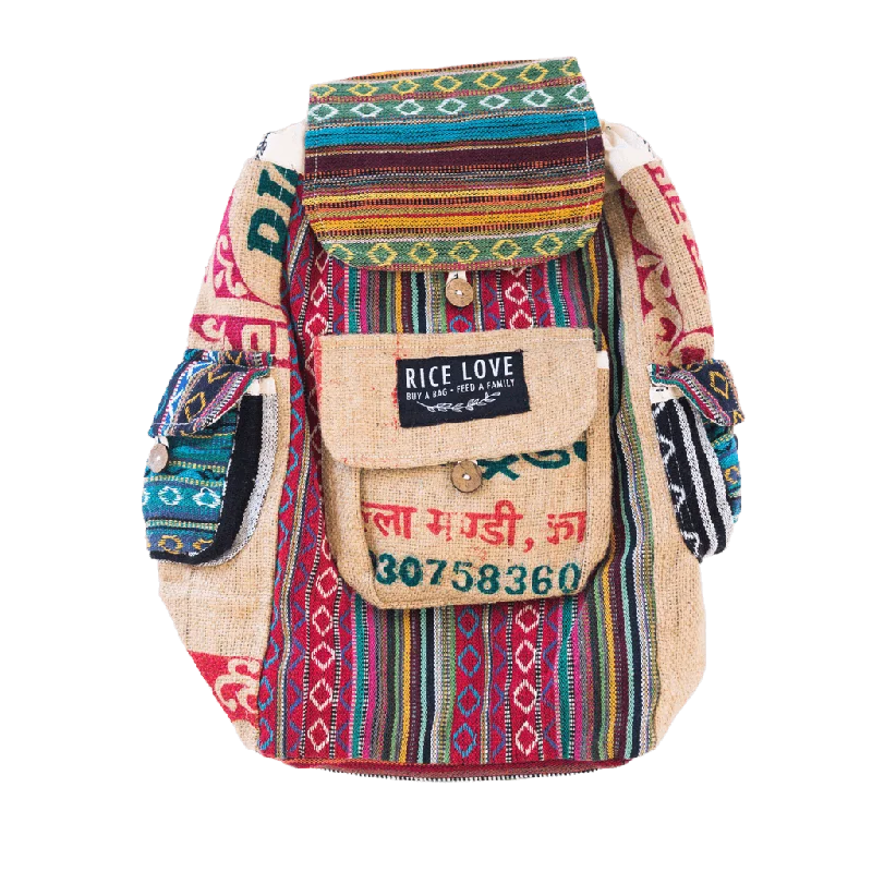 Rice Love Recycled Travel Backpack