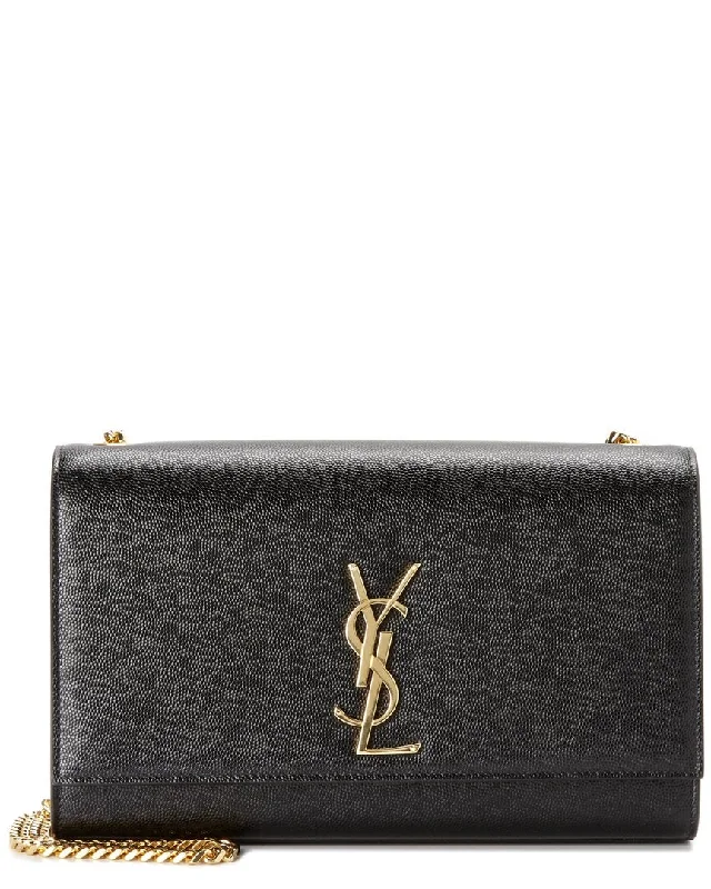 Saint Laurent Kate Monogram Medium Leather Shoulder Bag